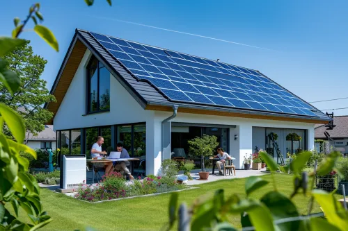 Panneau solaire sur une maison familiale, symbole des avantages fiscaux méconnus pour les énergies renouvelables